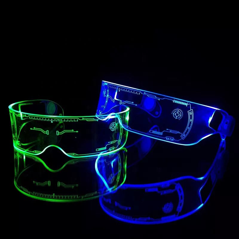 Rave-Essentials Co. Upgraded Bilateral Control RE® Holographic Visor Glasses