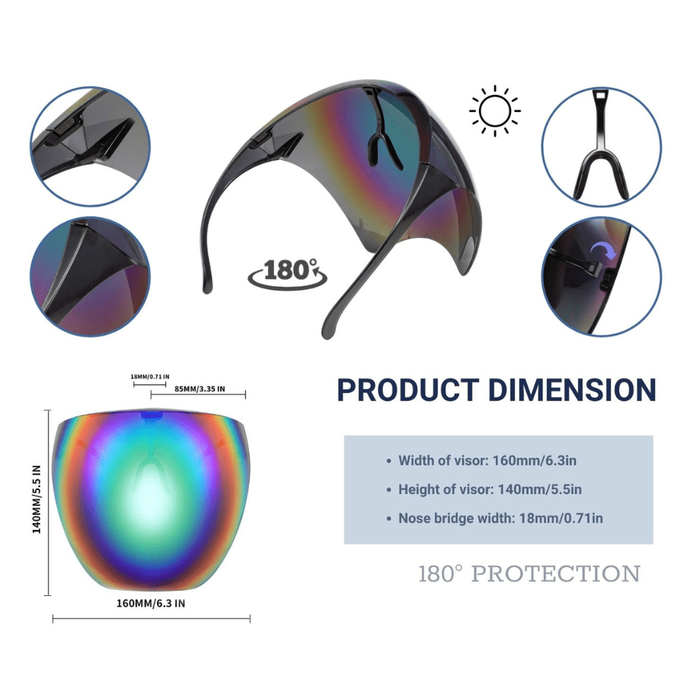 Rave-Essentials Co. REFLUX™ Full-Face Shield Visor