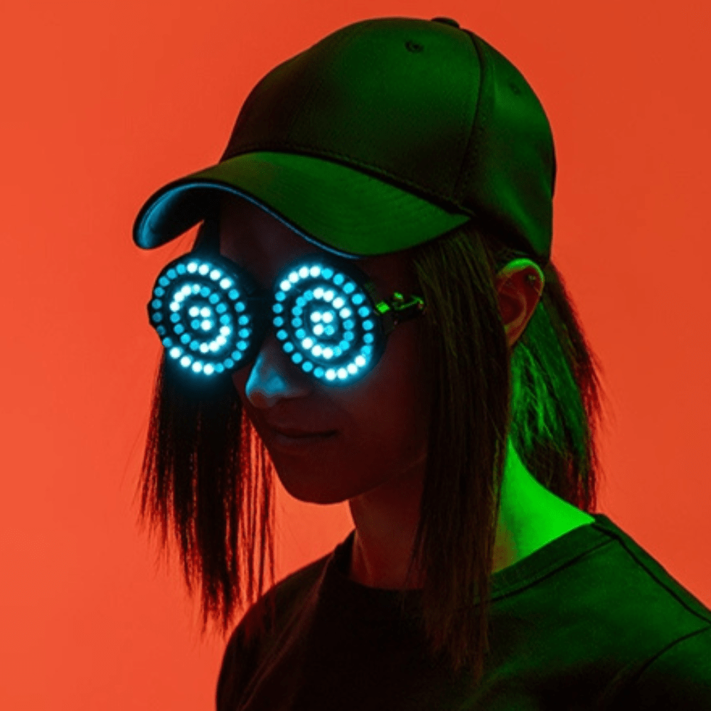 Rave-Essentials Co. Charging Rezzified™ LED Spiral Glasses Replica