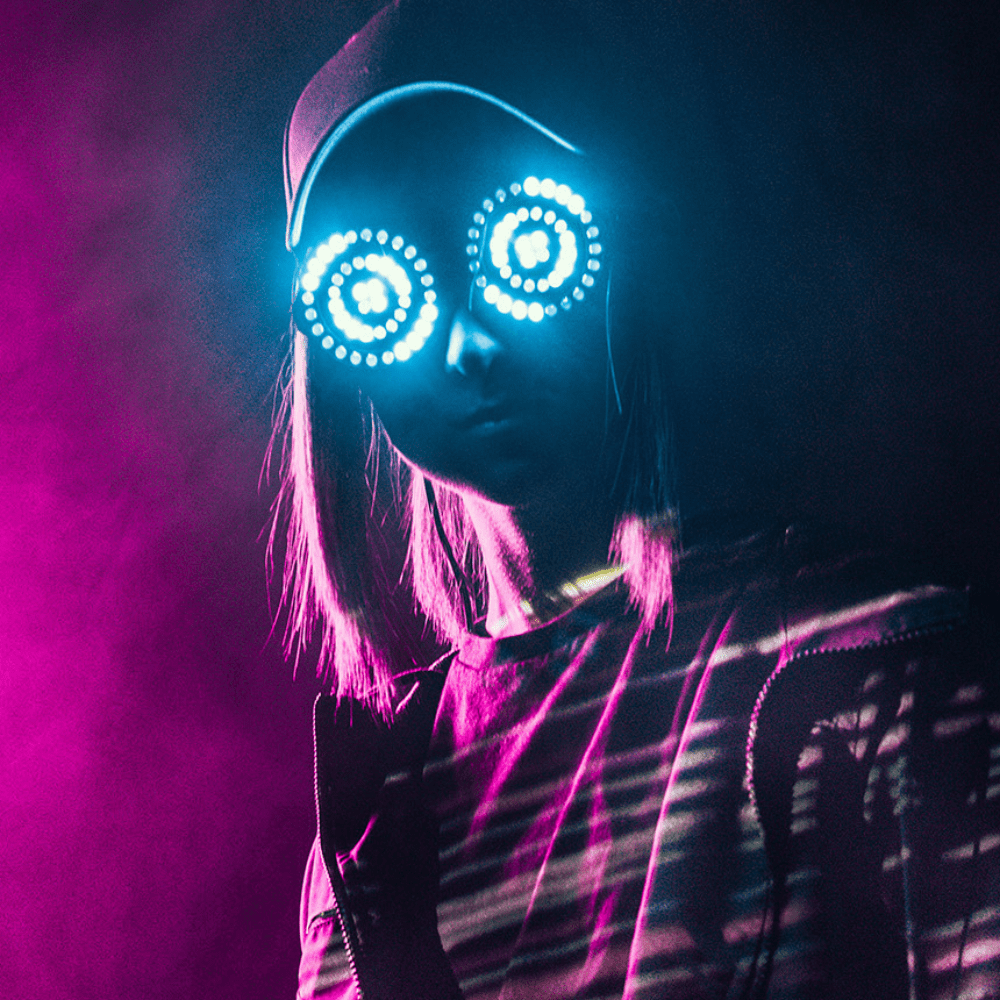 Rave-Essentials Co. Charging Rezzified™ LED Spiral Glasses Replica