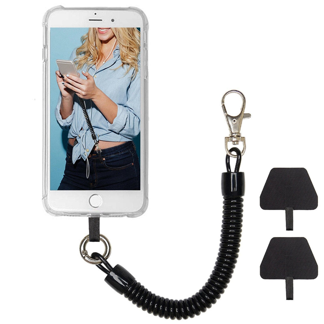 Rave-Essentials Co. All Black Sling Anti-Theft Phone Tether