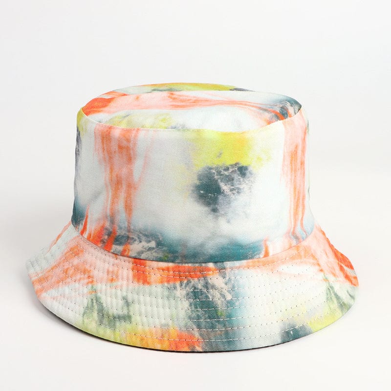Rave-Essentials Co. Care Tie-dye Color Double-sided 3D Printing Pattern Basin Hat