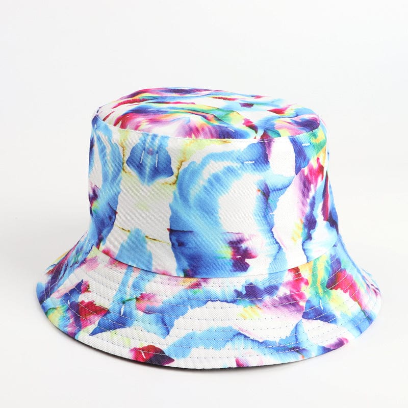 Rave-Essentials Co. Care Tie-dye Color Double-sided 3D Printing Pattern Basin Hat