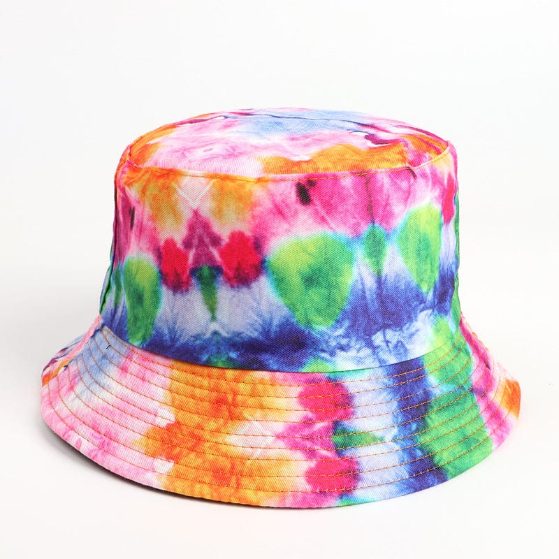 Rave-Essentials Co. Care Tie-dye Color Double-sided 3D Printing Pattern Basin Hat