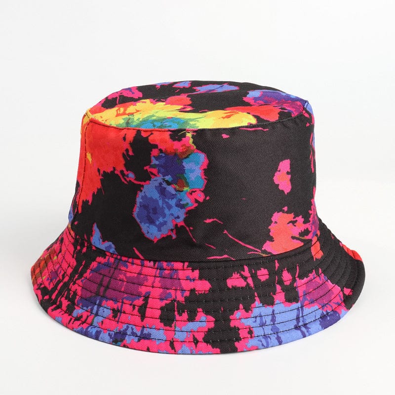 Rave-Essentials Co. Care Tie-dye Color Double-sided 3D Printing Pattern Basin Hat