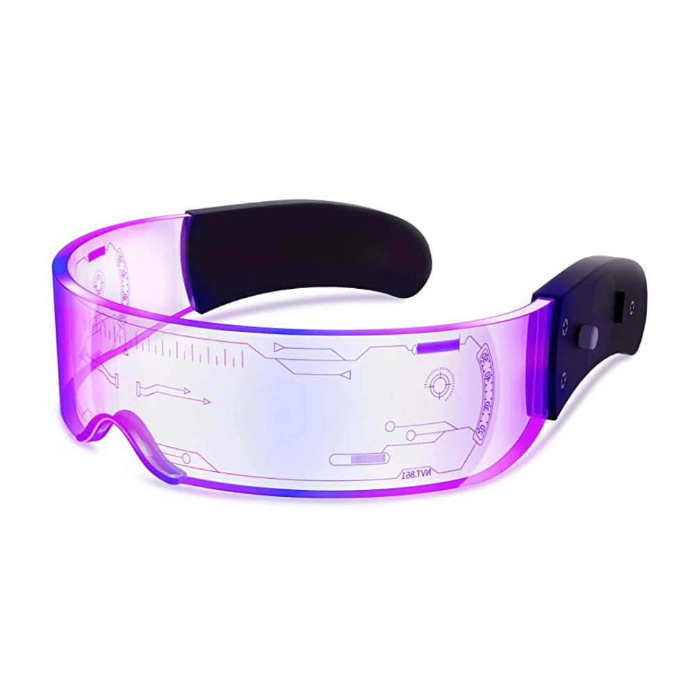 Rave-Essentials Co. Upgraded Bilateral Control RE® Holographic Visor Glasses