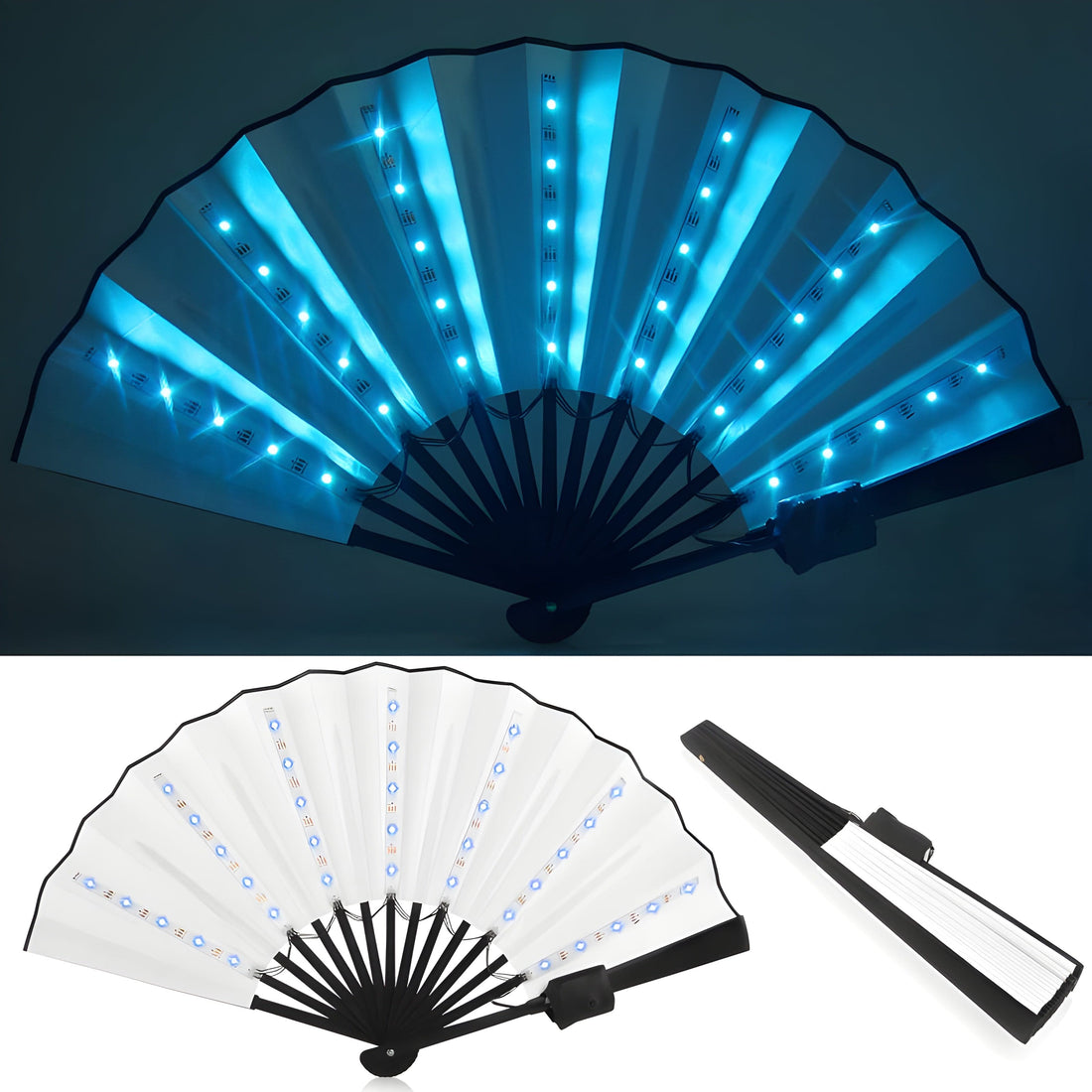 Rave-Essentials Co. Color Changing Luminus™ LED Rave Fan