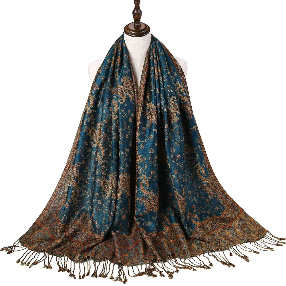 Deluxe Lightweight Paisley Pashmina