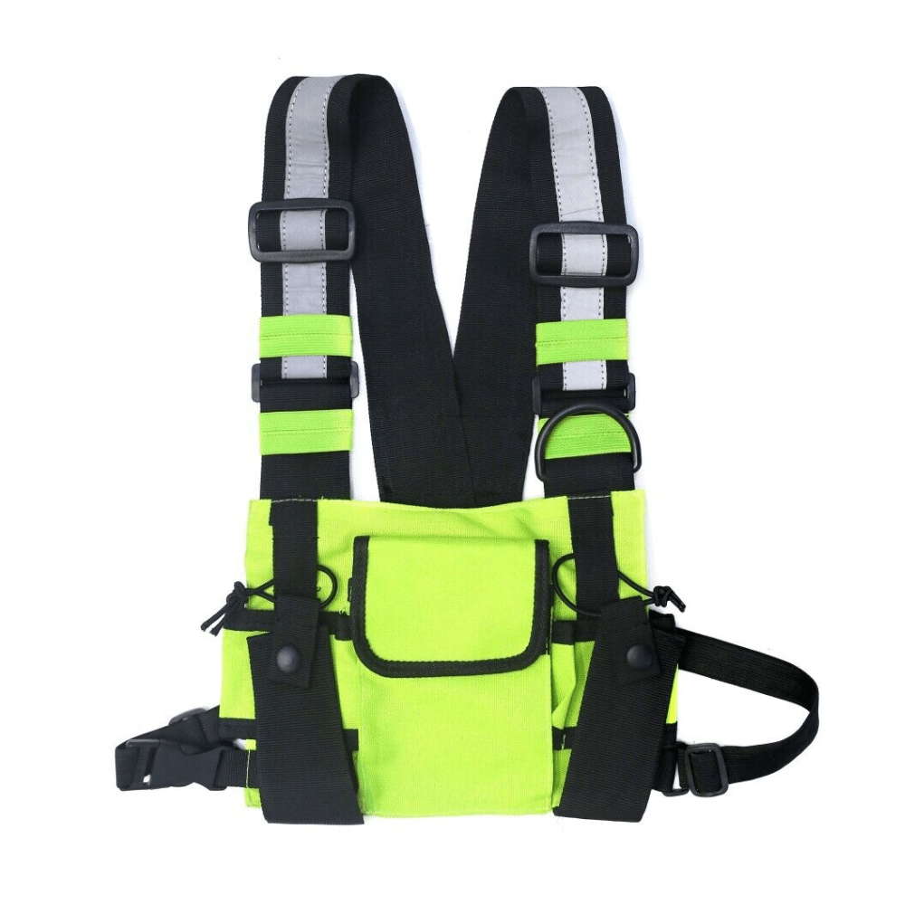 Rave-Essentials Co. Green ELACTIC® Tactical Harness Chest Pack