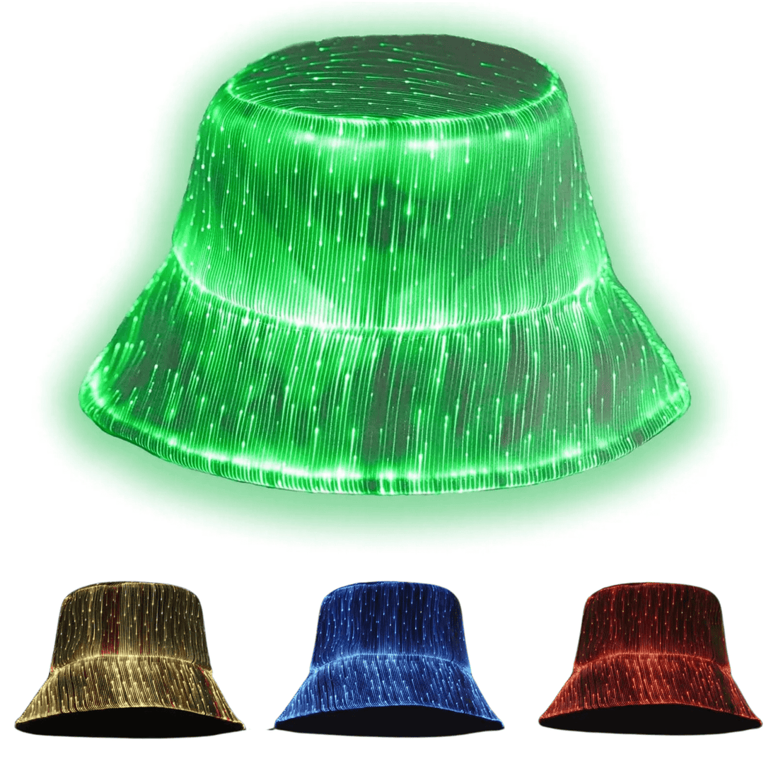 Rave Essentials Co. Full Coverage Color Changing Luminus™ LED Bucket Hat