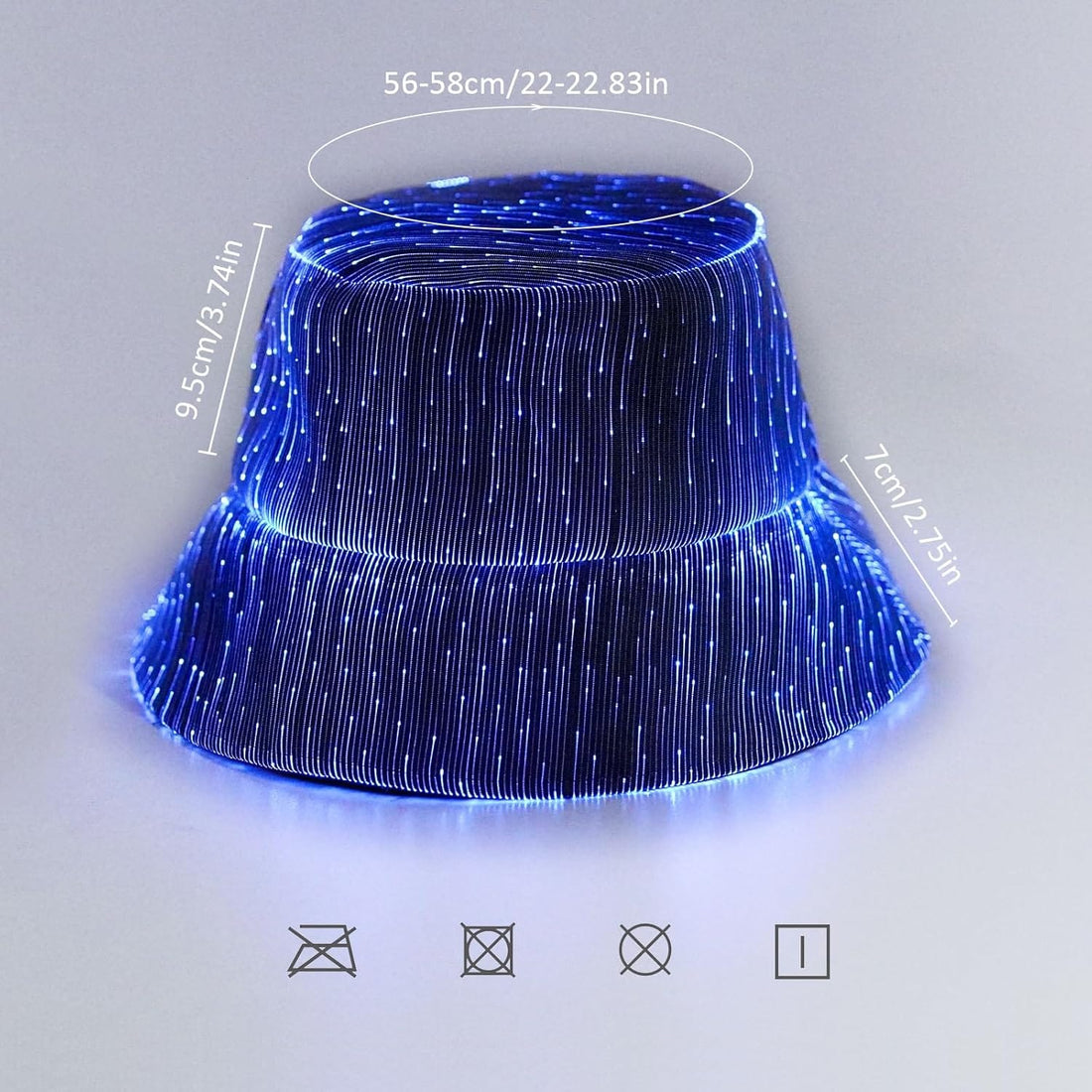 Rave Essentials Co. Full Coverage Color Changing Luminus™ LED Bucket Hat