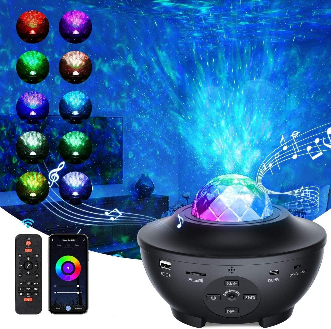 Rave Essentials Co. Galaxie™ Rave Bluetooth Speaker & Starry Projector