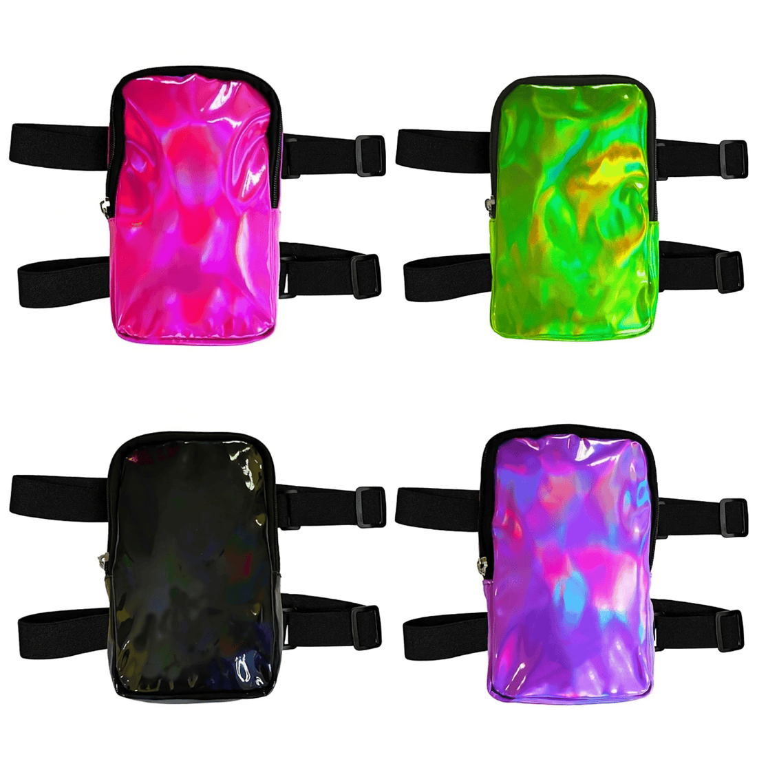 Rave Essentials Co. Purple HOLO™ Thigh Storage Pack