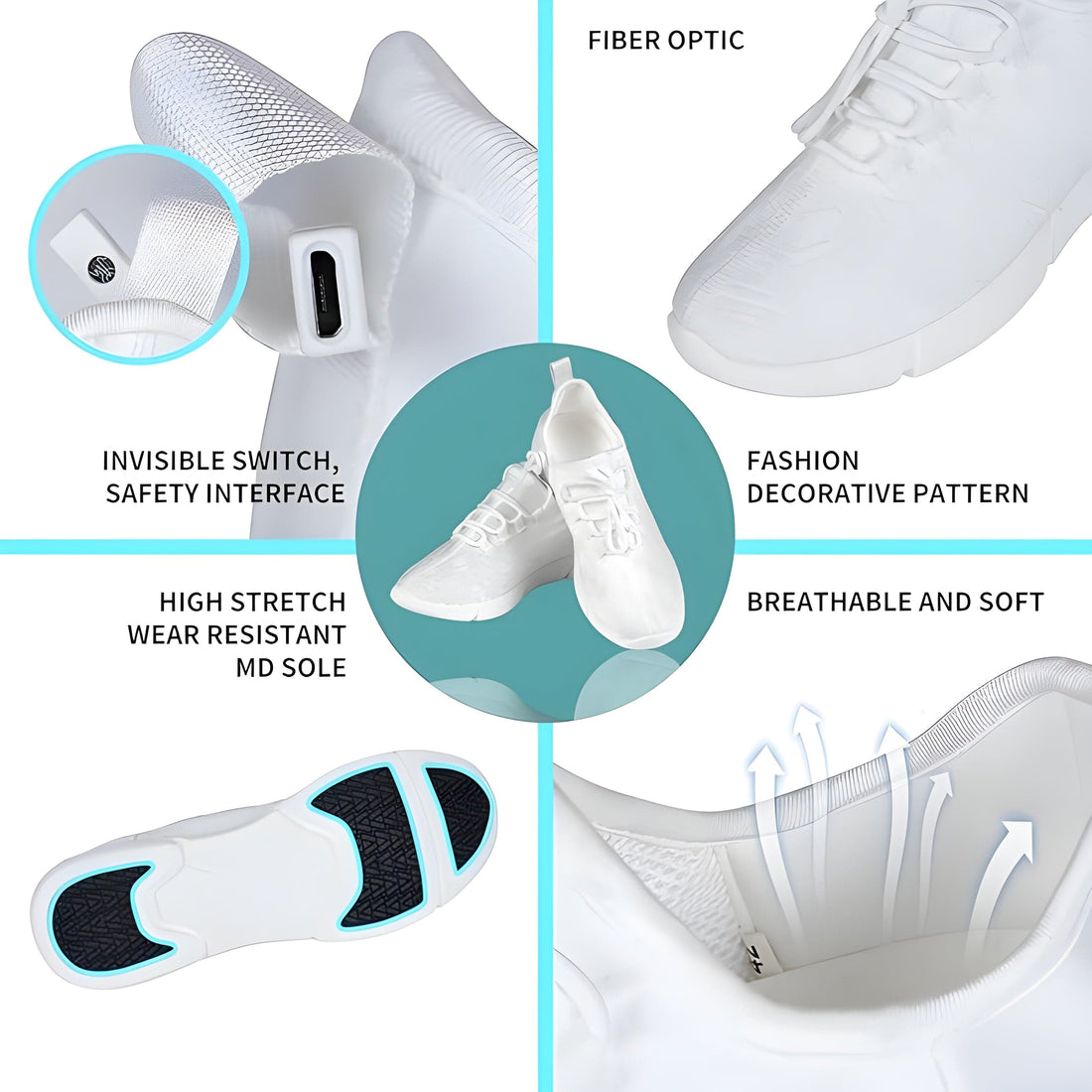 Rave Essentials Co. Luminus™ Color Changing LED Rave Shoes