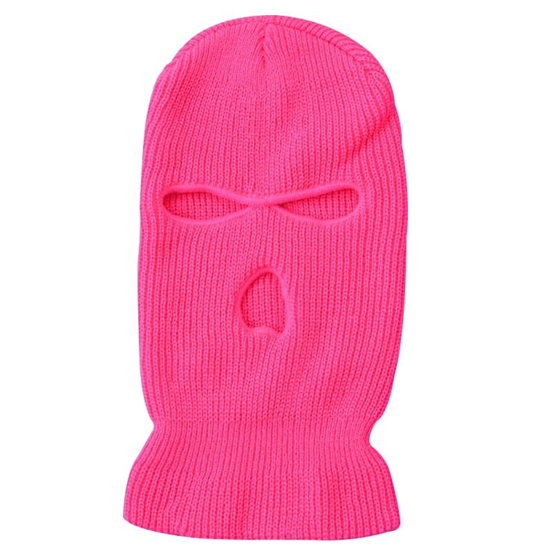 Rave Essentials Co. Hot Pink NEON Vibrant 3-Hole Ski Mask