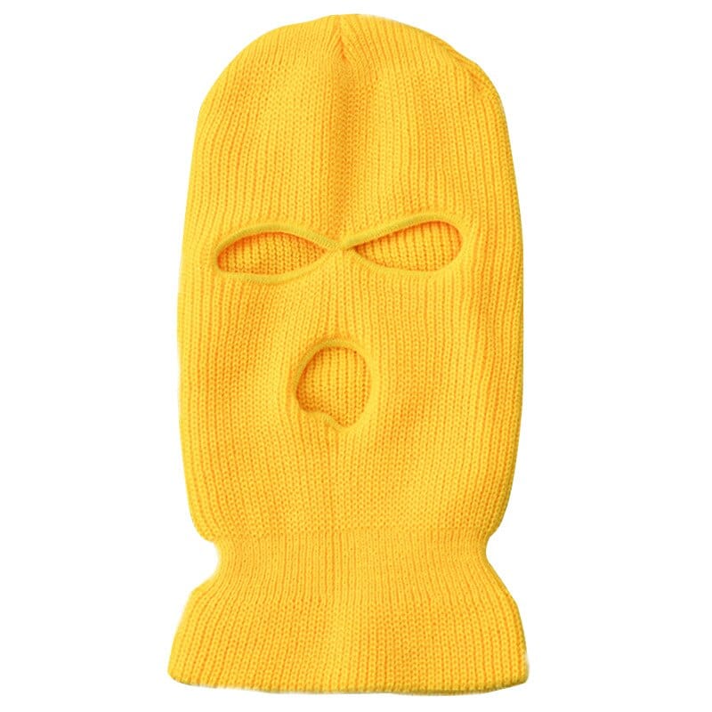 Rave Essentials Co. Yellow NEON Vibrant 3-Hole Ski Mask