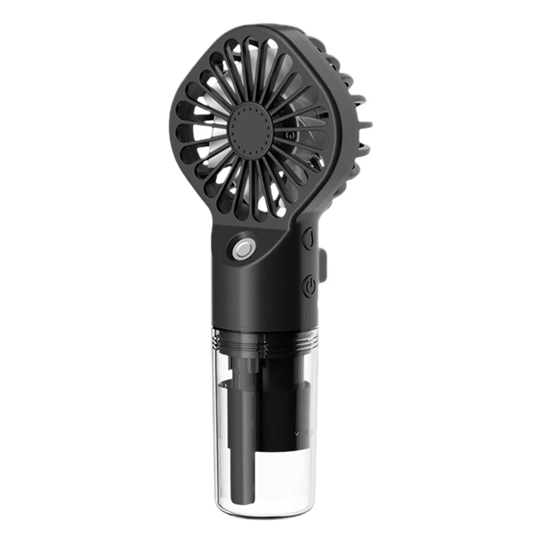 Rave Essentials Co. Black Pocket Sized Portable Misting Spray Fan (Rechargeable)