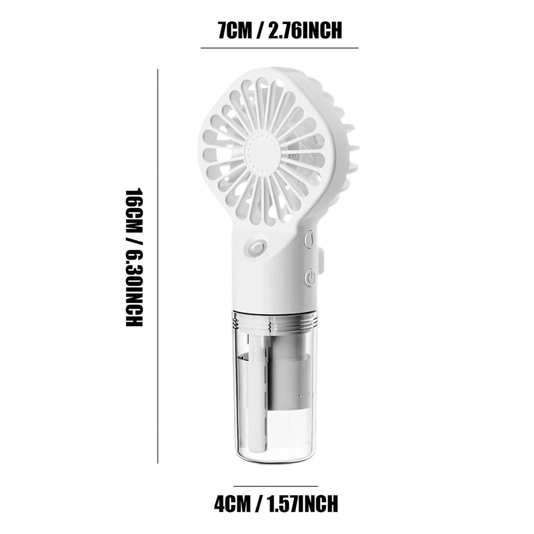 Rave Essentials Co. Pocket Sized Portable Misting Spray Fan (Rechargeable)