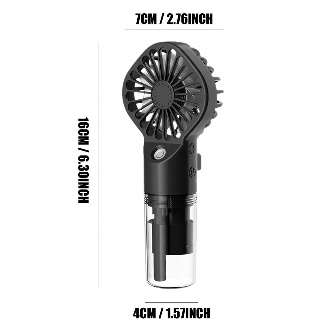 Rave Essentials Co. Pocket Sized Portable Misting Spray Fan (Rechargeable)