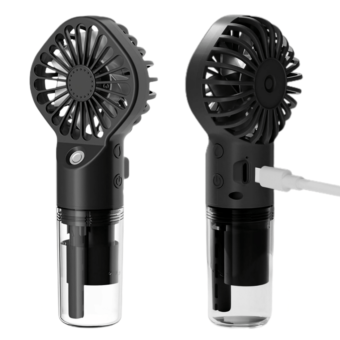 Rave Essentials Co. Pocket Sized Portable Misting Spray Fan (Rechargeable)