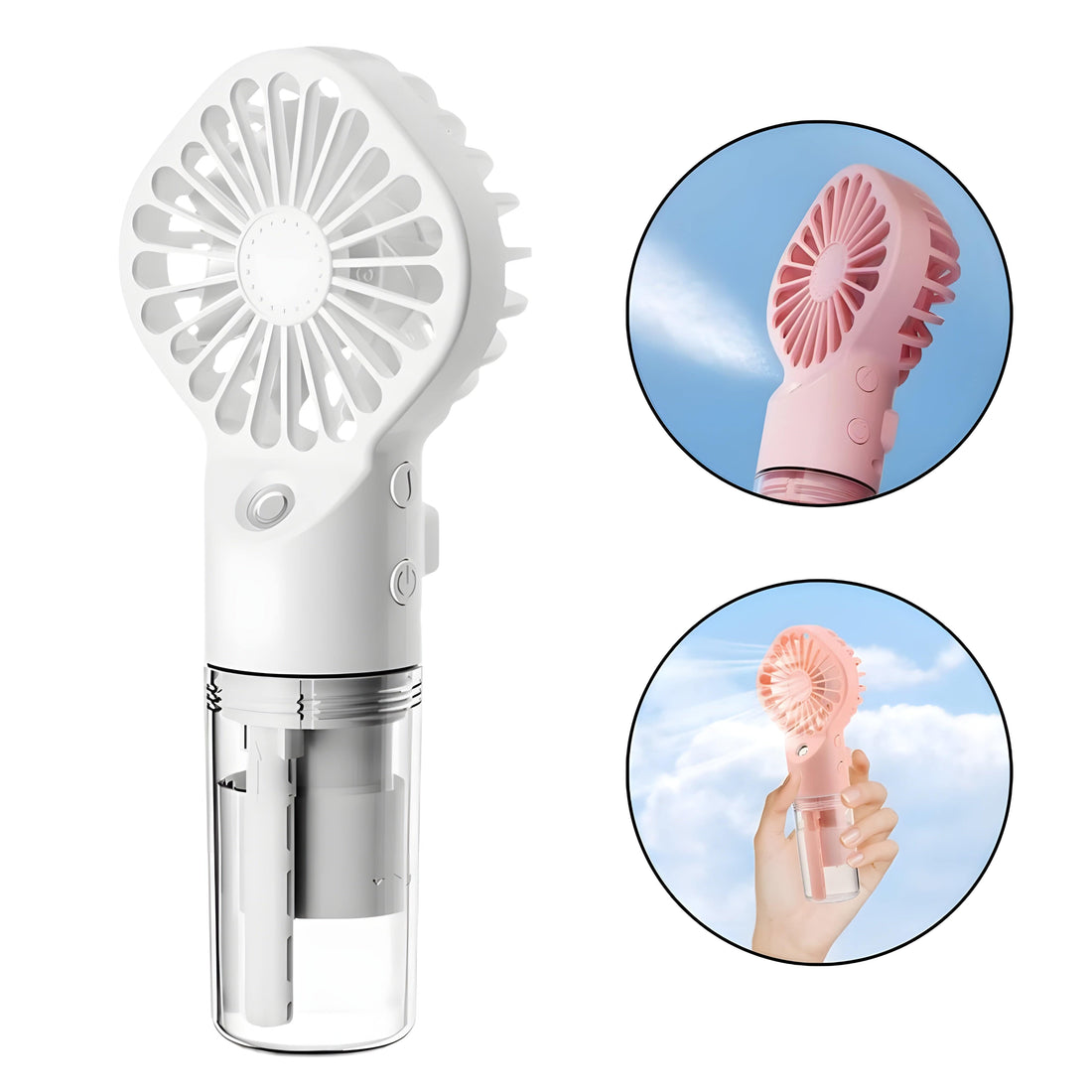 Rave Essentials Co. Pocket Sized Portable Misting Spray Fan (Rechargeable)