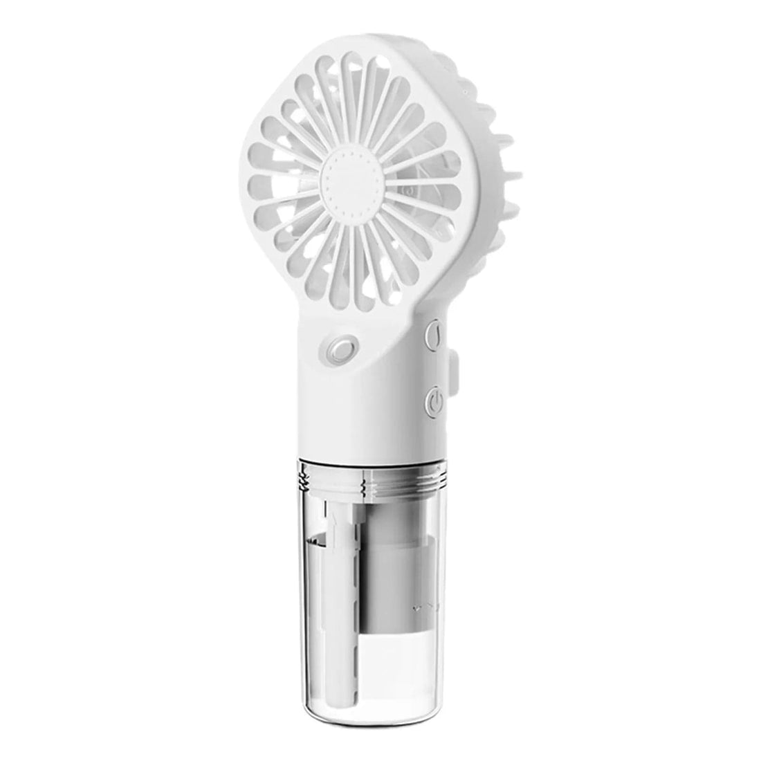 Rave Essentials Co. White Pocket Sized Portable Misting Spray Fan (Rechargeable)