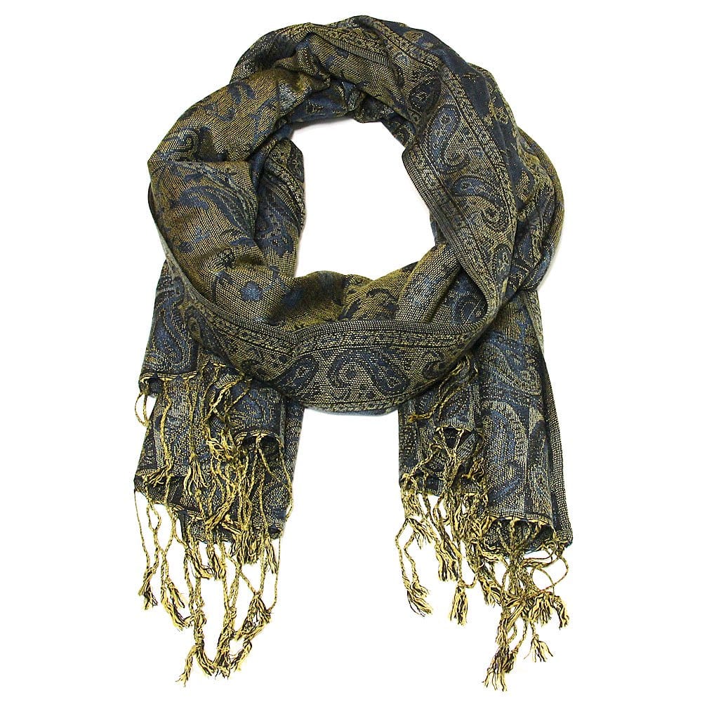 Rave Essentials Co. 3-5 Day Expedited Shipping [USA ONLY] / Style 1 - Navy RE® Deluxe Paisley Pashmina
