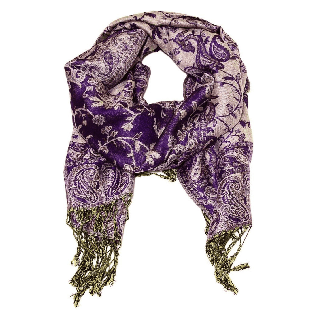 Rave Essentials Co. 3-5 Day Expedited Shipping [USA ONLY] / Style 1 - Purple RE® Deluxe Paisley Pashmina