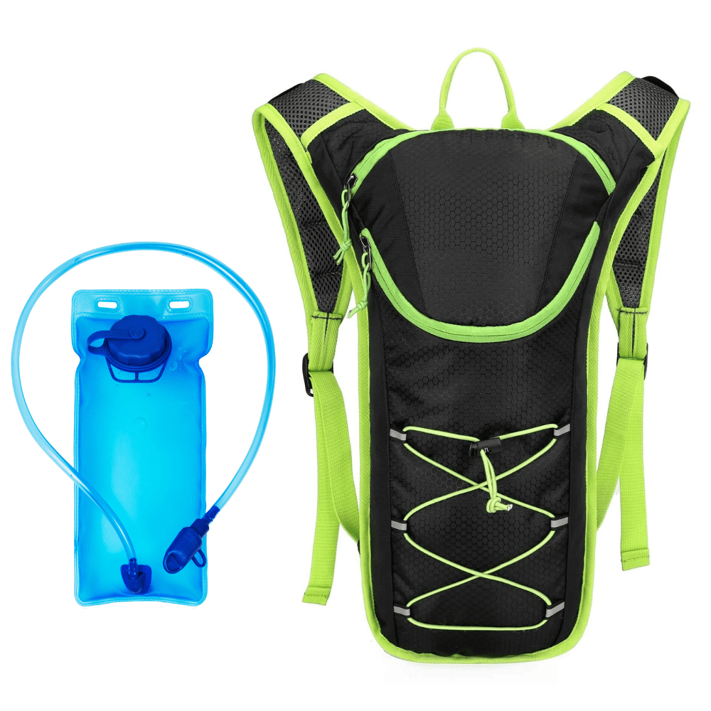 Rave Essentials Co. Green + 2L Water Pouch RE® Essential Hydration Backpack