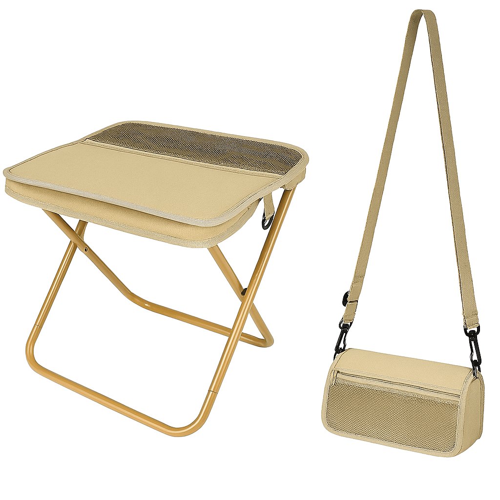 Rave Essentials Co. Khaki RE® Satchel Bag Portable Chair