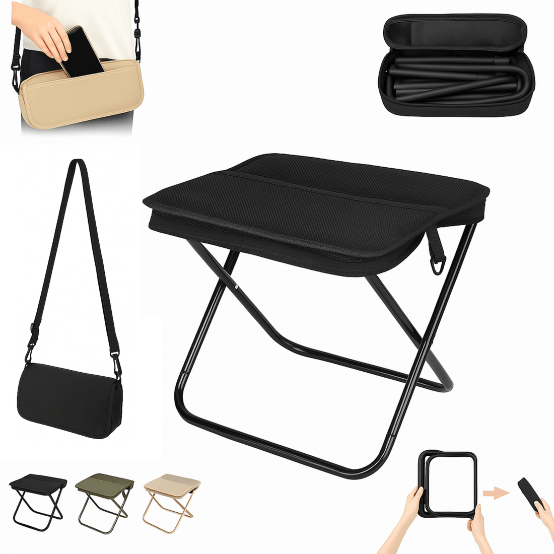 Rave Essentials Co. RE® Satchel Bag Portable Chair