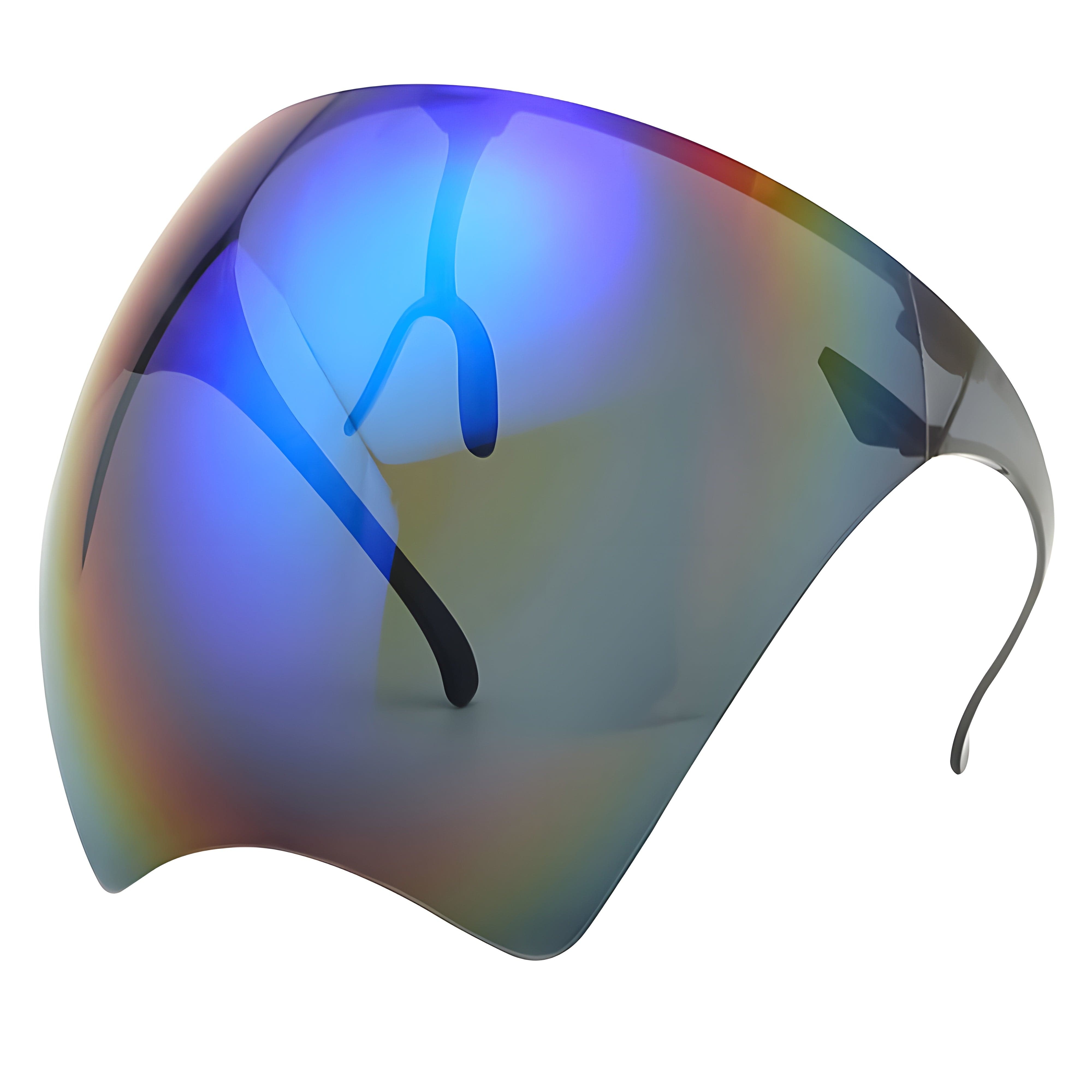 reflux full face shield visor rave essentials co black blue 40305453203691