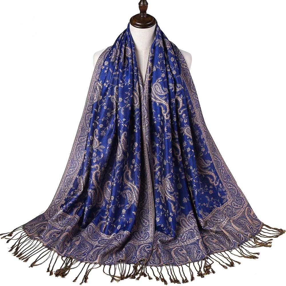 Deluxe Lightweight Paisley Pashmina