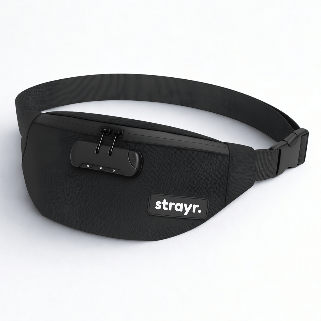 strayr.™ strayr.™ Anti-Theft Lockable Fanny Pack - Original Black