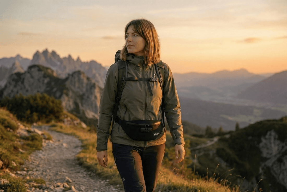 strayr.™ strayr.™ Anti-Theft Lockable Fanny Pack - Original Black