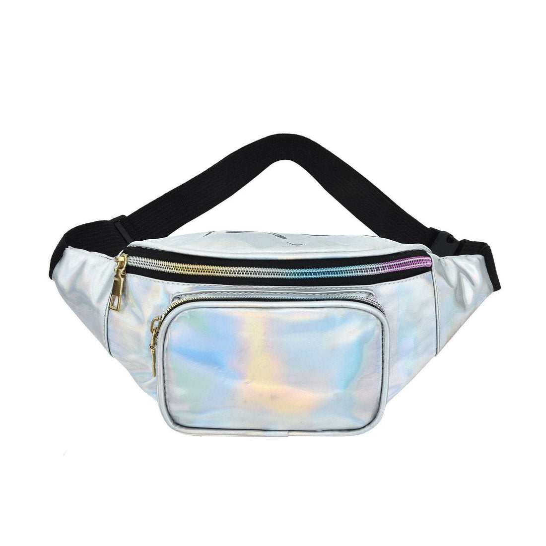 Rave-Essentials Co. (1 Pack) - Silver ULTIMATE® HOLO Fanny Pack