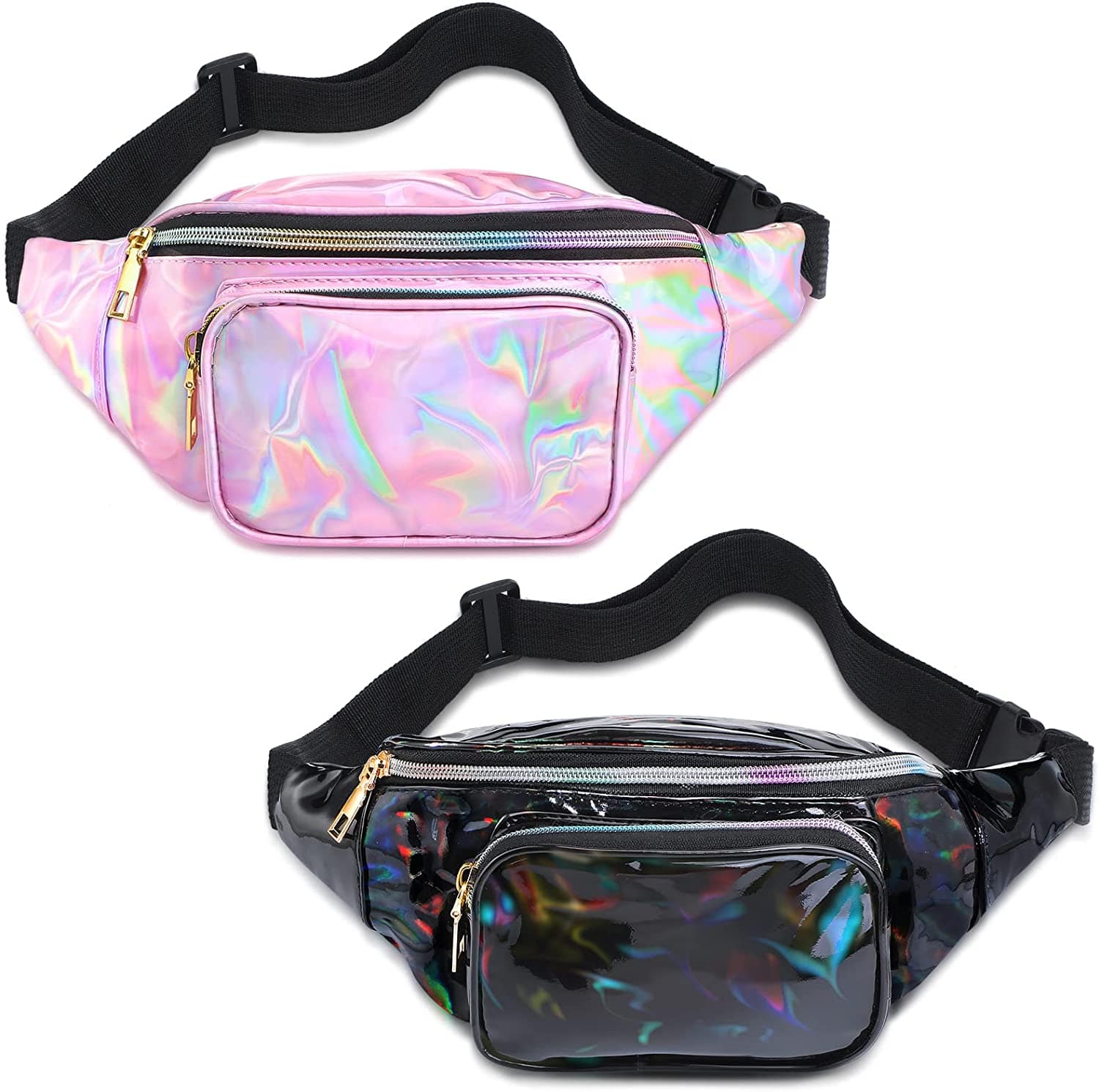 Iabler holographic fanny 2025 pack for women