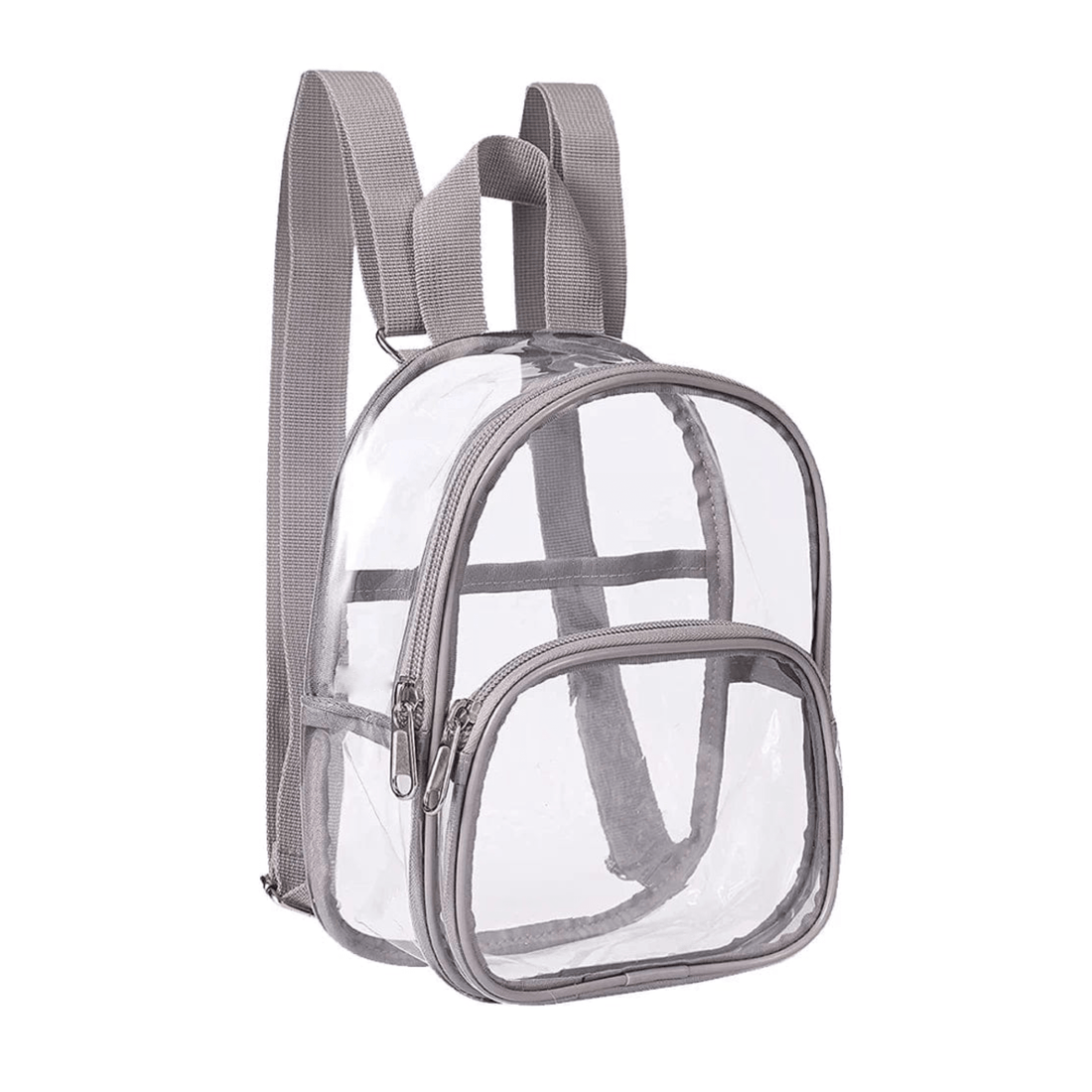 Rave Essentials Co. Gray Venue-Approved Transparent Mini Rave Backpack
