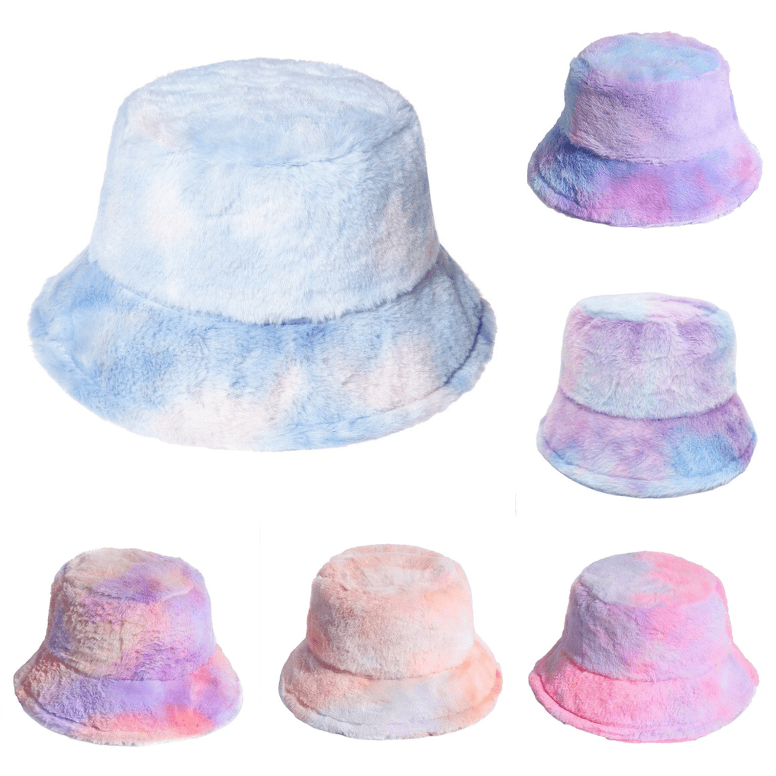 Baby Pink Short Faux Fur Bucket Hat-Festival Hat-Floppy Hat-Fur Hat-Fake Fur Hat-Rave Hat-Fur Hat- Pink Fur Hat- Furry Bucket Hat-Pale Pink