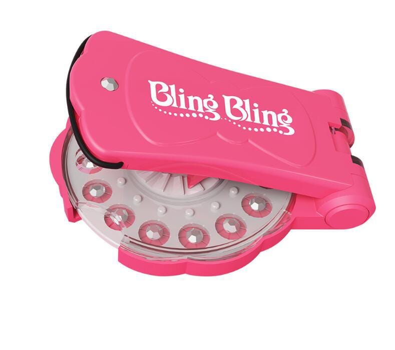 BOVKE Carrying Case for Blinger Ultimate Set Glam Collection Dazzling Clear  Gem Refill Blinger Deluxe Set Gems Bedazzler Kit with Rhinestones Hair Gems  Nail Jewels Raspberry (Case Only)