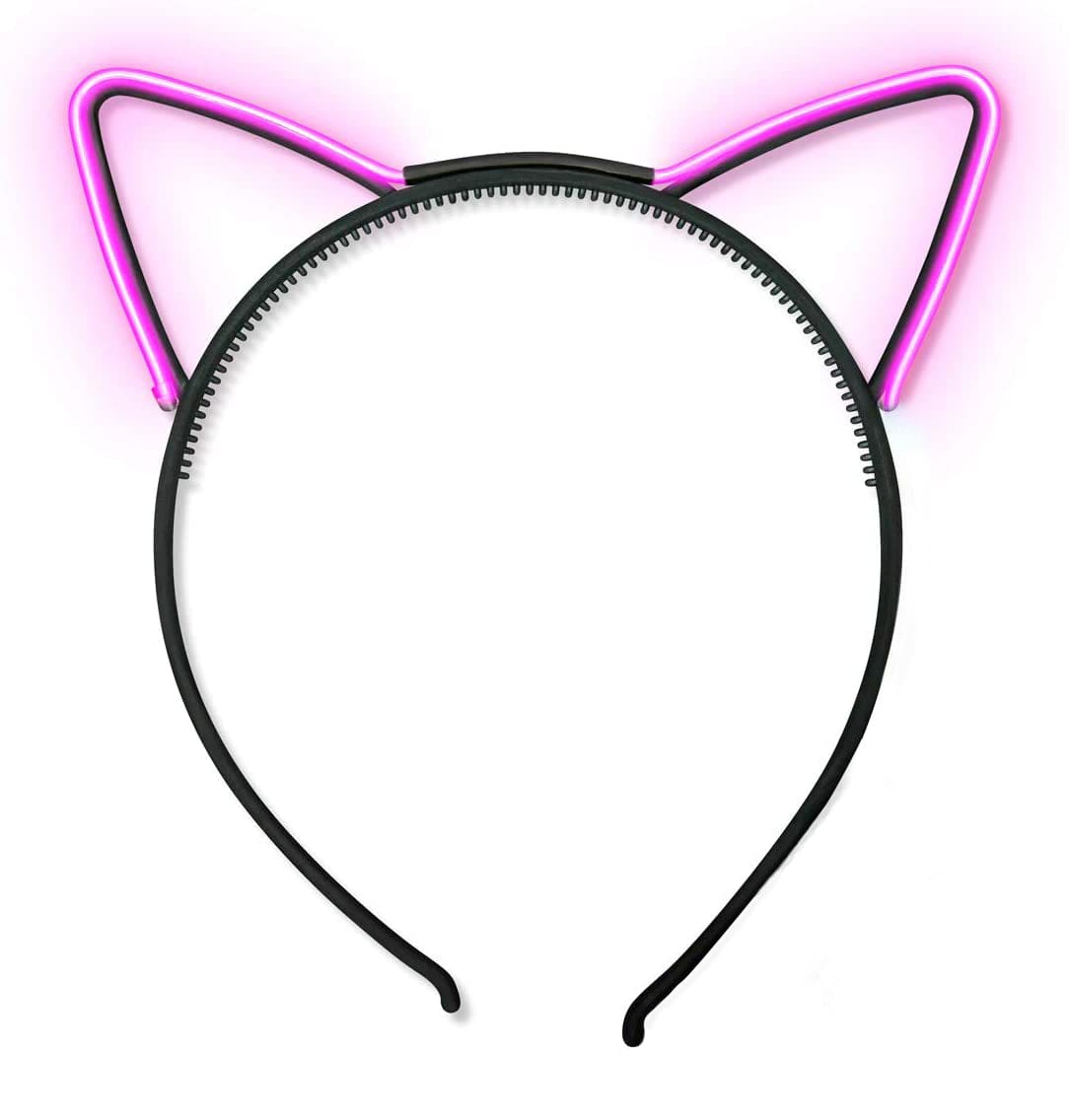 Rave-Essentials Co. Controllable + Color Changing Color Changing LED Cat Headband