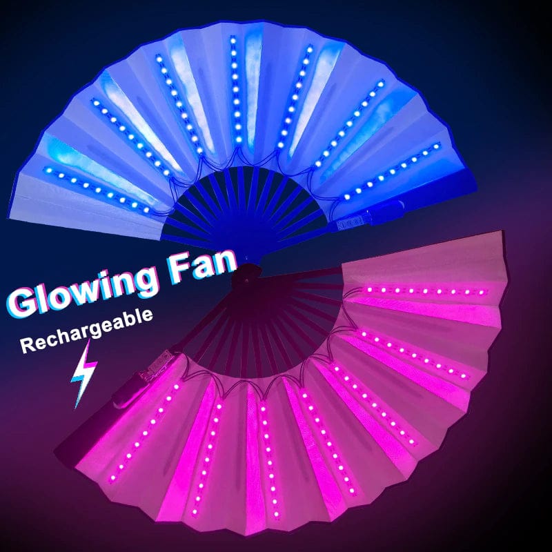 Rave-Essentials Co. Colorful Remote Controlled Color Changing Luminus™ LED Rave Fan