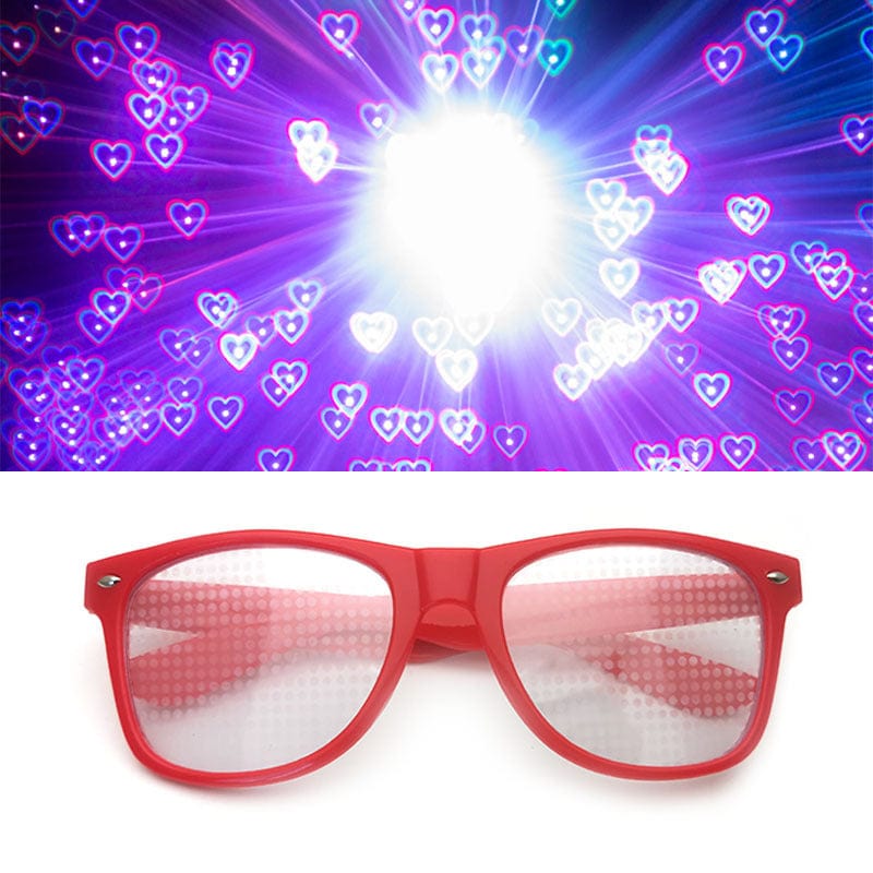 Rave-Essentials Co. Love Red eHeart™ Special FX Glasses