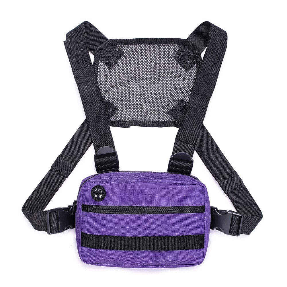Rave-Essentials Co. Purple ELACTIC® Front Harness Chest Pack