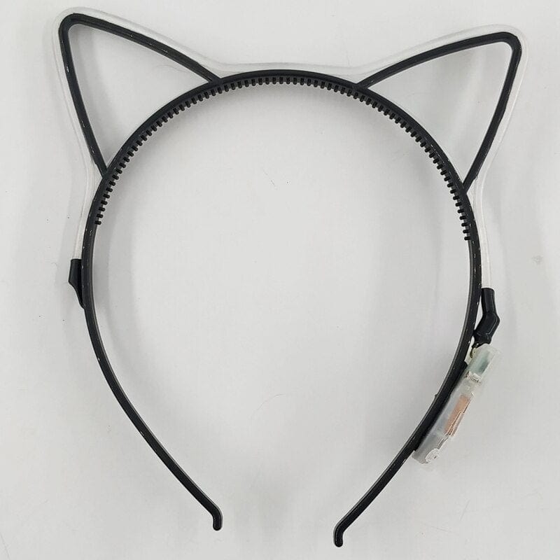 eprolo Glowing Cat Ears Hair Band Kawaii Accessories Birthday Christmas Children Gift Colorful LED Headband For Cosplay Party