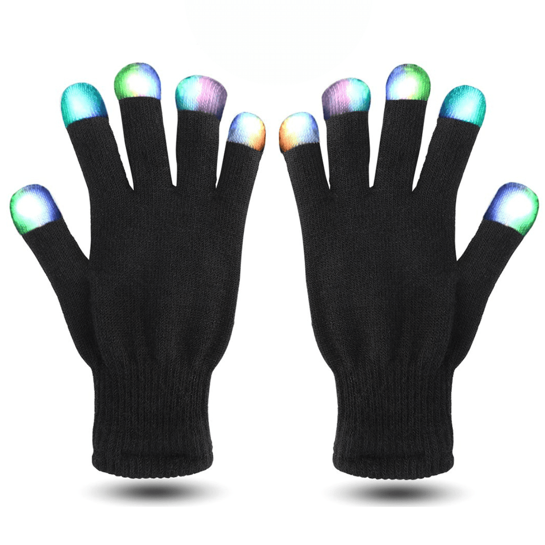 Rave-Essentials Co. Black KandiFlow™ Premium LED Lightshow Gloves