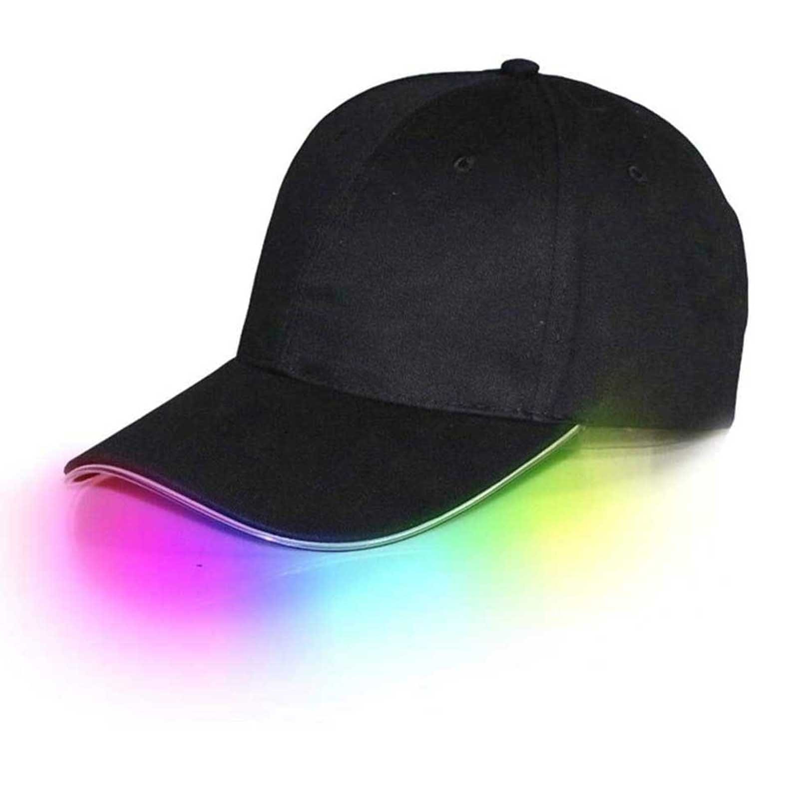 Baseball cap with led lights sales in brim