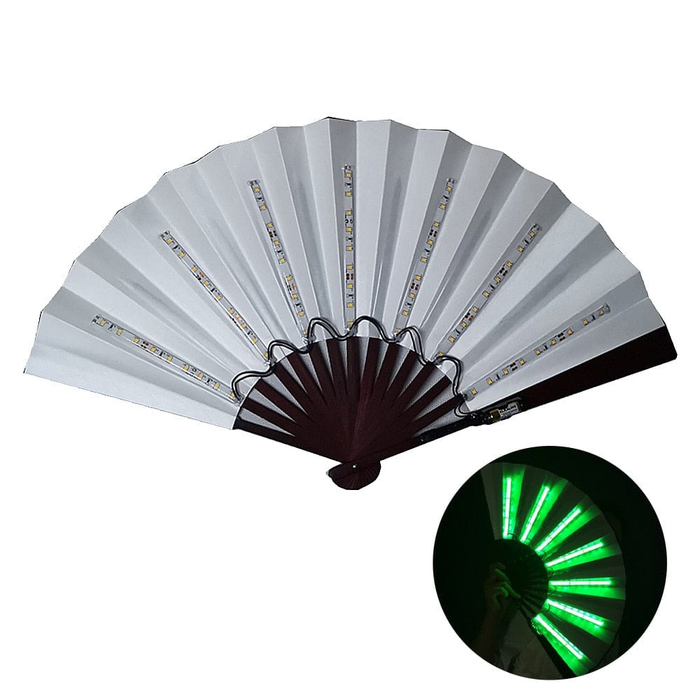 Rave-Essentials Co. Glowy Green Luminus™ LED Rave Fan