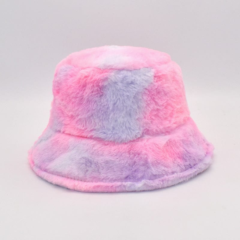Rave-Essentials Co. Care Pink purple Rainbow fisherman hat