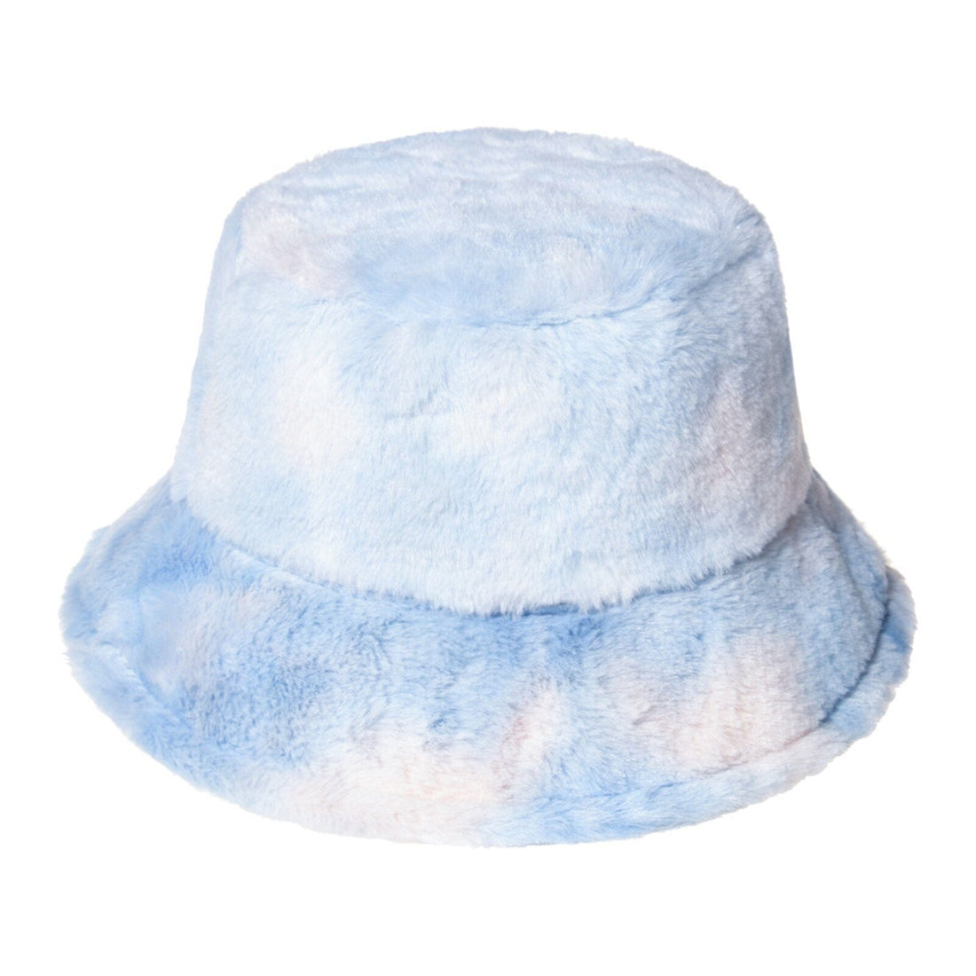Rave-Essentials Co. Blue/White Rainbow Fluffy Bucket Hat